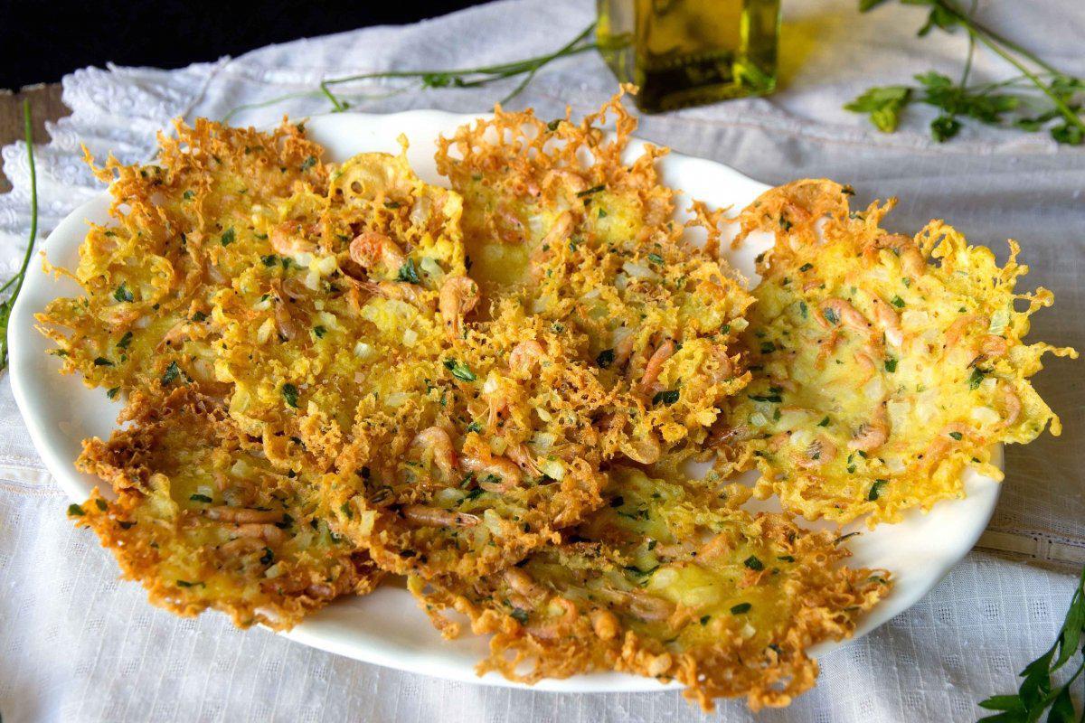 Tortilla de camarones