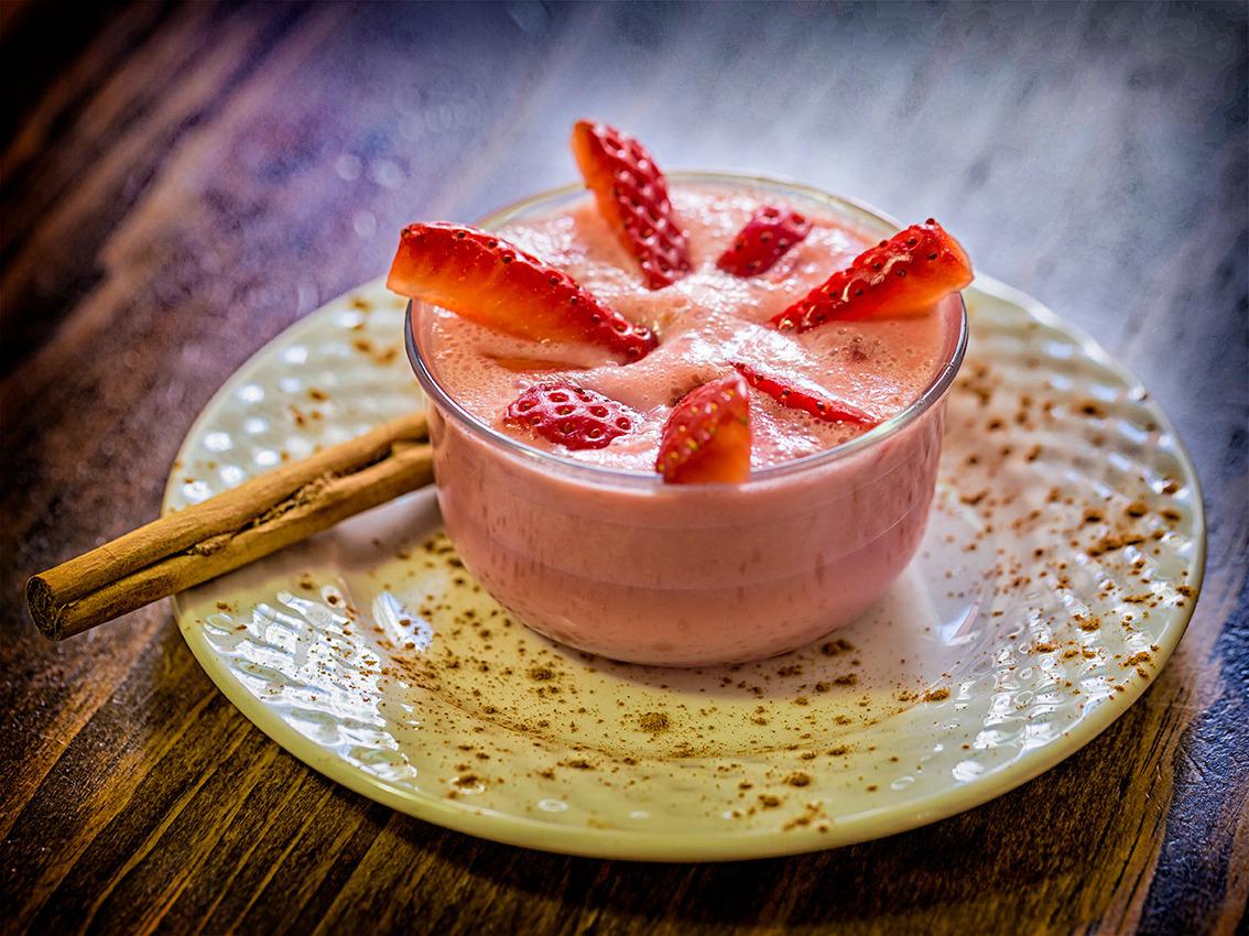 Postre de fresas